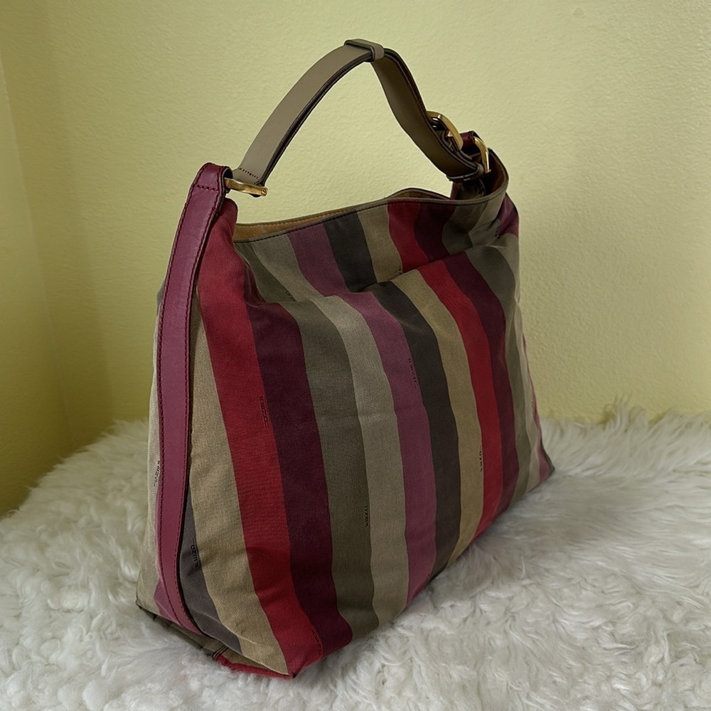 💯Authentic Fendi Striped Multicolor Hobo Bag🍀 - Picture 5 of 16